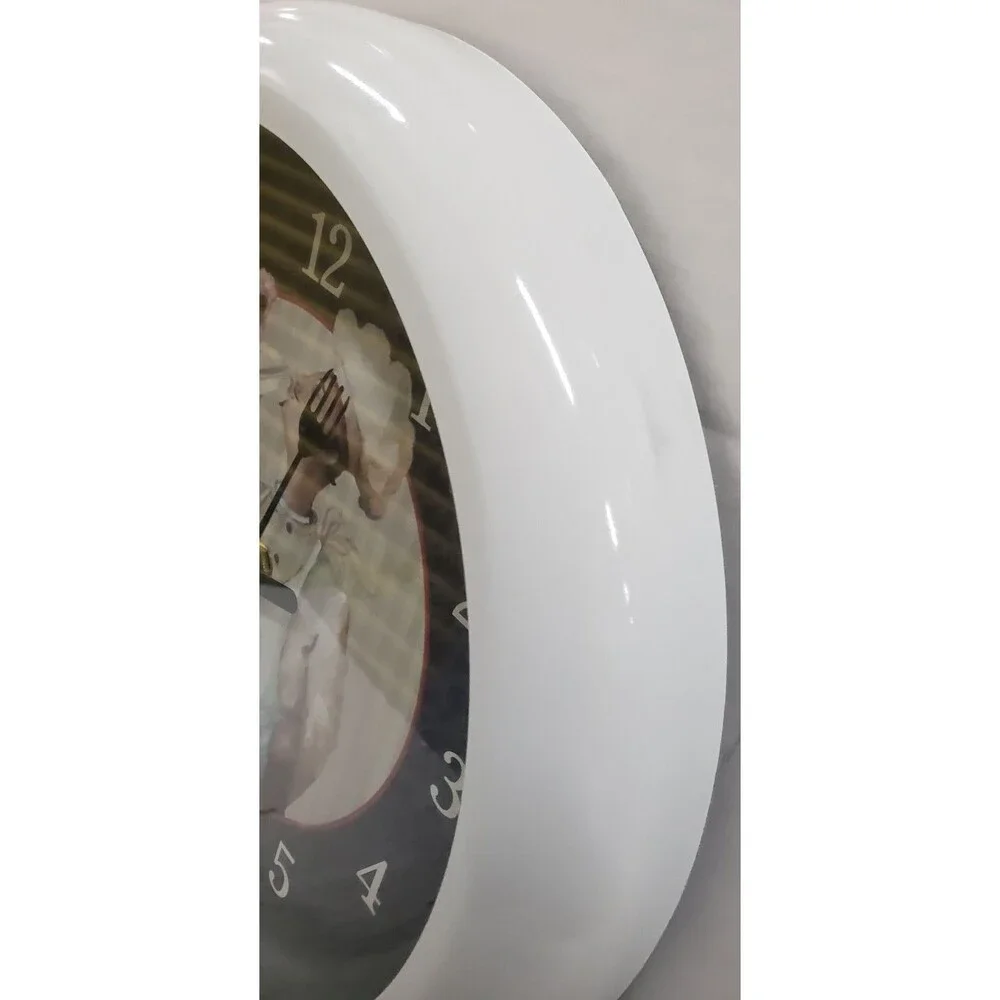 Round Plastic Kitchen Wall Clock, 12